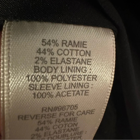 Rebecca Taylor Blazer ,Ladies Suit Jacket Top Size 4,charcoal ruffle - Picture 4 of 4